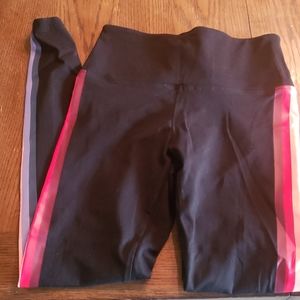 Pink Yoga Rainbow Leggings Medium